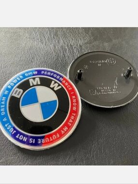 BMW 50th anniversary hood OR trunk badge emblem Choose 1